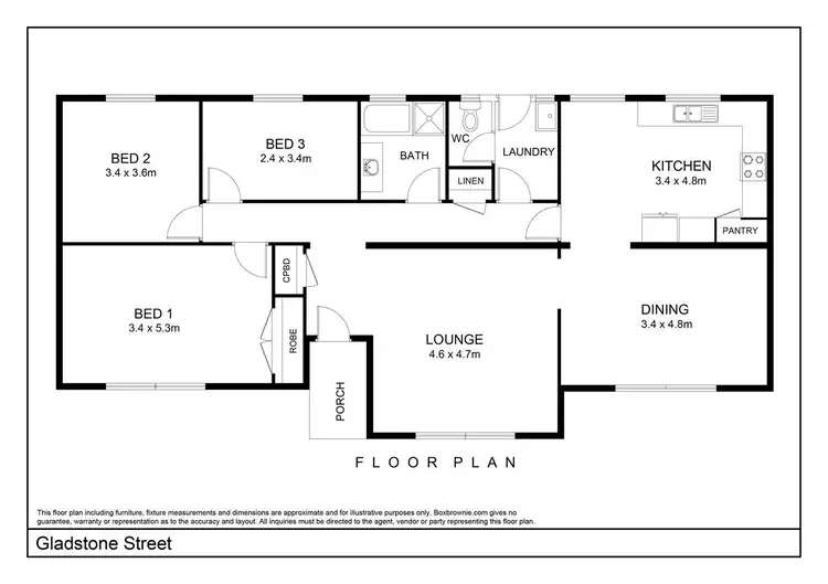 Floorplan of Homely house listing, 12 Gladstone Street, Nairne SA 5252