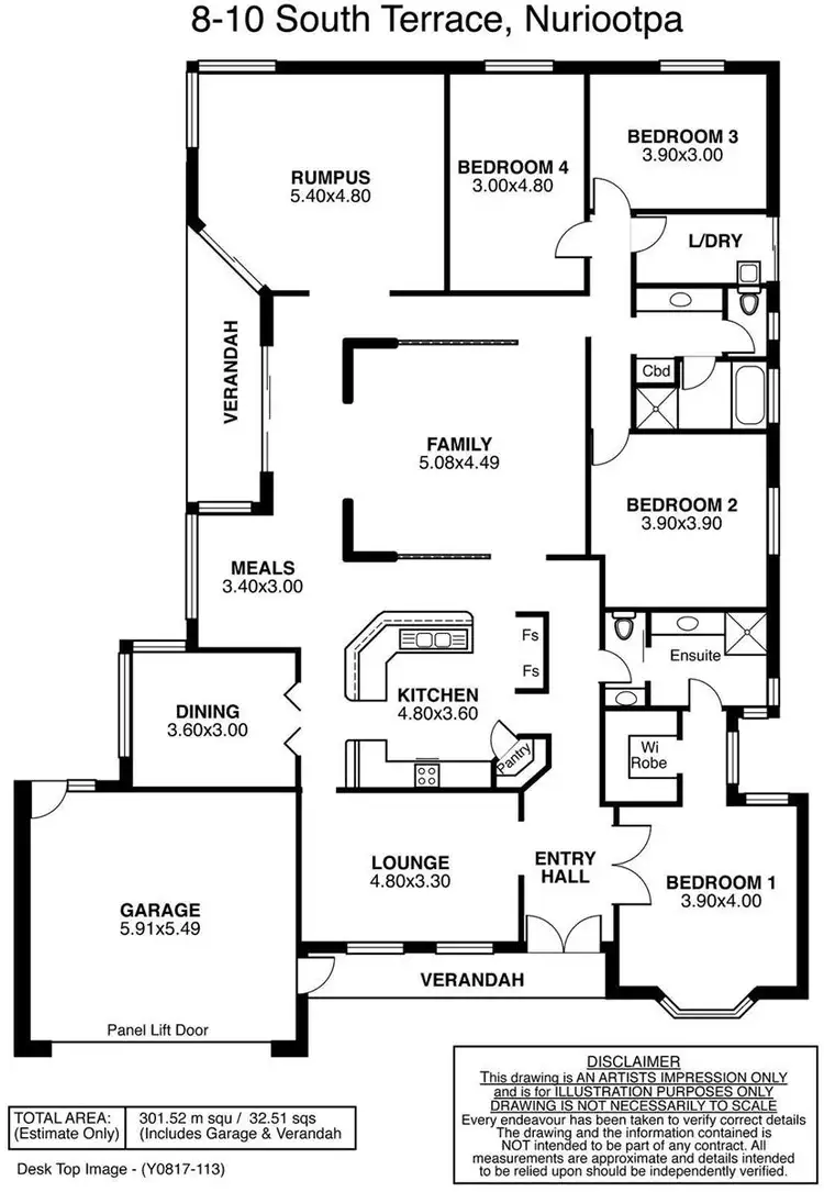 Floorplan of Homely house listing, 8-10 South Terrace, Nuriootpa SA 5355