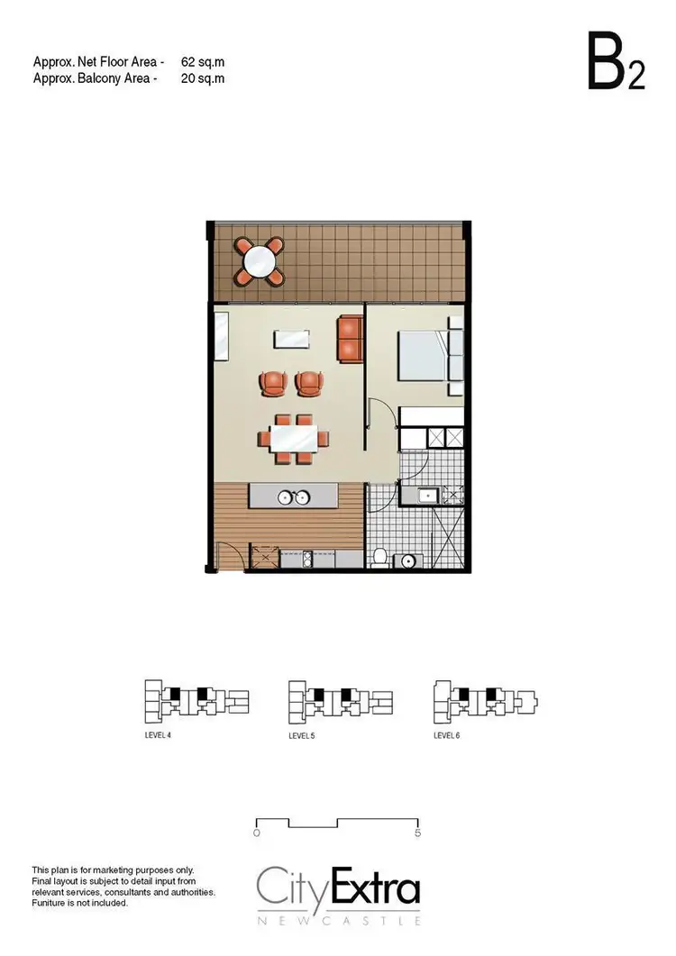 Floorplan of Homely apartment listing, 408/21 Newcomen Street, Newcastle NSW 2300
