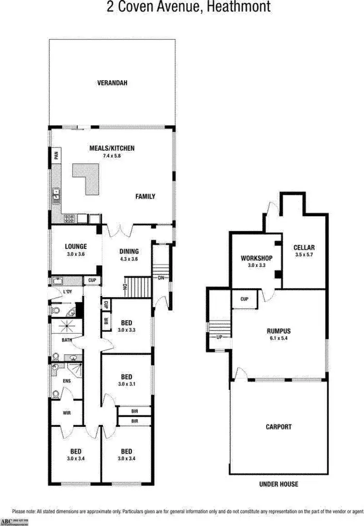 Floorplan of Homely house listing, 2 Coven Avenue, Heathmont VIC 3135