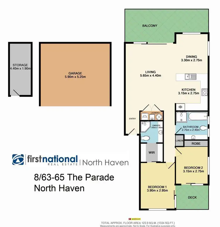 Floorplan of Homely apartment listing, 8/63-65 The Parade, North Haven NSW 2443