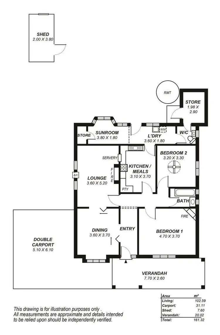 Floorplan of Homely house listing, 105 Seventh Avenue, Joslin SA 5070