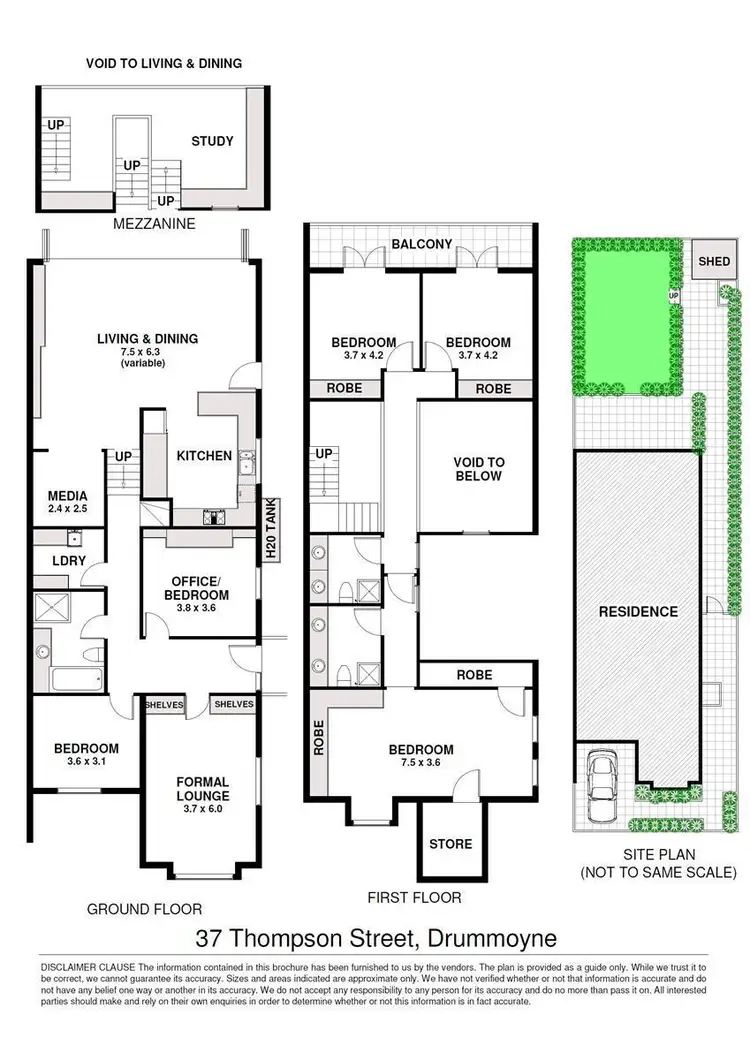 Floorplan of Homely house listing, 37 Thompson Street, Drummoyne NSW 2047