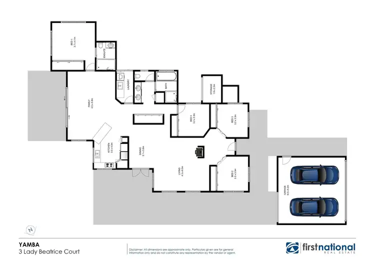 Floorplan of Homely house listing, 3 Lady Beatrice Court, Yamba NSW 2464