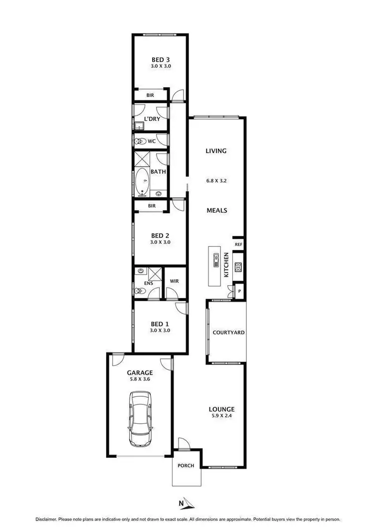 Floorplan of Homely house listing, 2/36 Ferris Street, Sunbury VIC 3429
