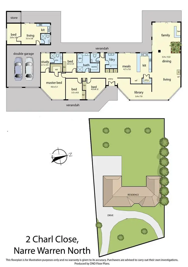 Floorplan of Homely house listing, 2 Charl Close, Narre Warren North VIC 3804