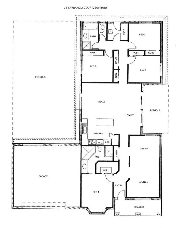 Floorplan of Homely house listing, 12 Tarrango Court, Sunbury VIC 3429