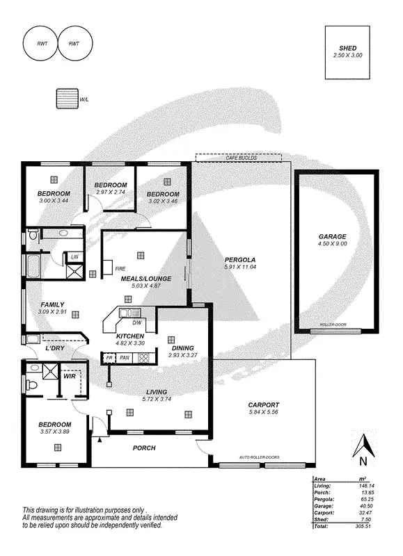Floorplan of Homely house listing, 20 Megan Circuit, Nairne SA 5252