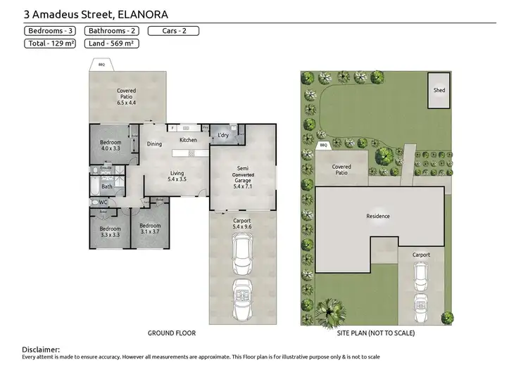 Floorplan of Homely house listing, 3 Amadeus Street, Elanora QLD 4221