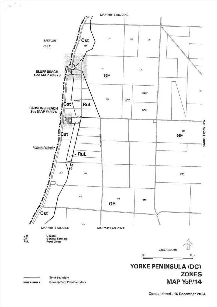 Floorplan of Homely land listing, 1 Parsons Beach Parade, Minlaton SA 5575