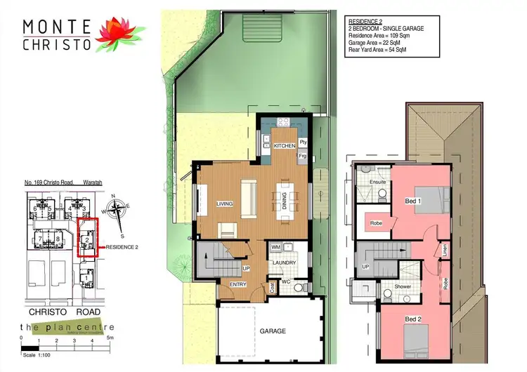 Floorplan of Homely townhouse listing, 2/169 Christo Road, Waratah NSW 2298
