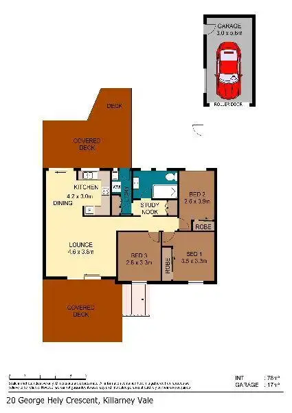Floorplan of Homely house listing, 20 George Hely Crescent, Killarney Vale NSW 2261
