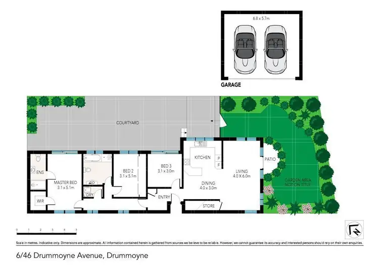 Floorplan of Homely apartment listing, 6/46 Drummoyne Avenue, Drummoyne NSW 2047