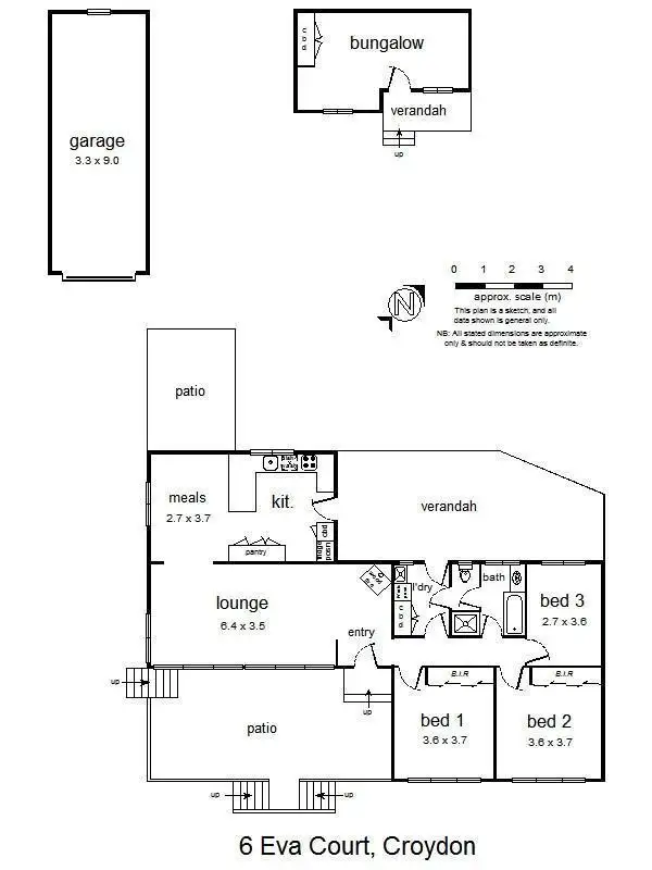 Floorplan of Homely house listing, 6 Eva Court, Croydon VIC 3136