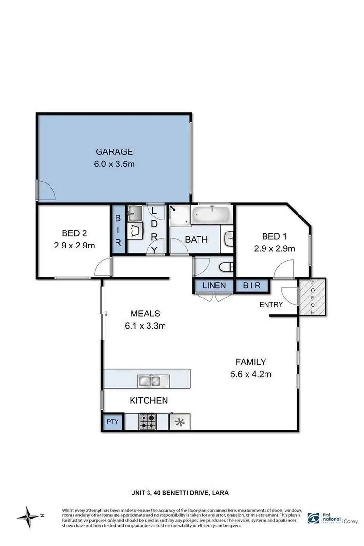Floorplan of Homely house listing, 3/40 Benetti Drive, Lara VIC 3212