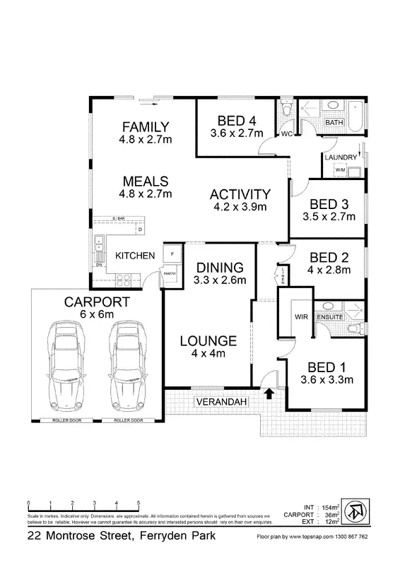 Floorplan of Homely house listing, 22 Montrose Street, Ferryden Park SA 5010