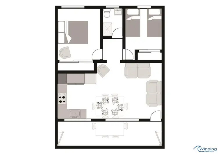 Floorplan of Homely unit listing, 5/7 Lillian Street, Shoal Bay NSW 2315