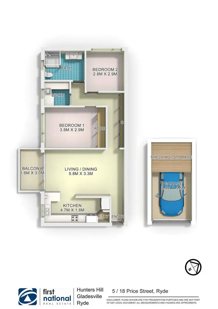Floorplan of Homely apartment listing, 5/18 Price Street, Ryde NSW 2112