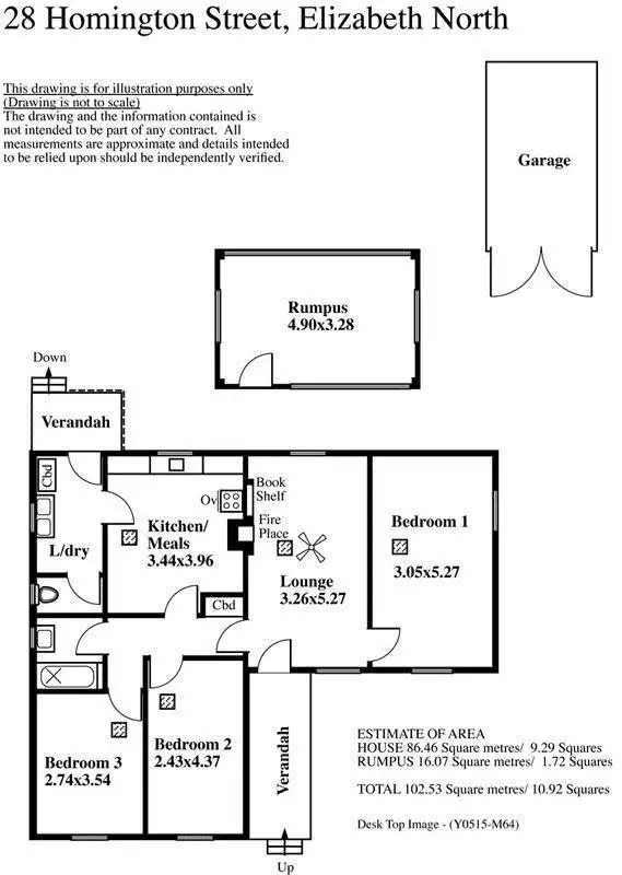 Floorplan of Homely house listing, 28 Homington Road, Elizabeth North SA 5113