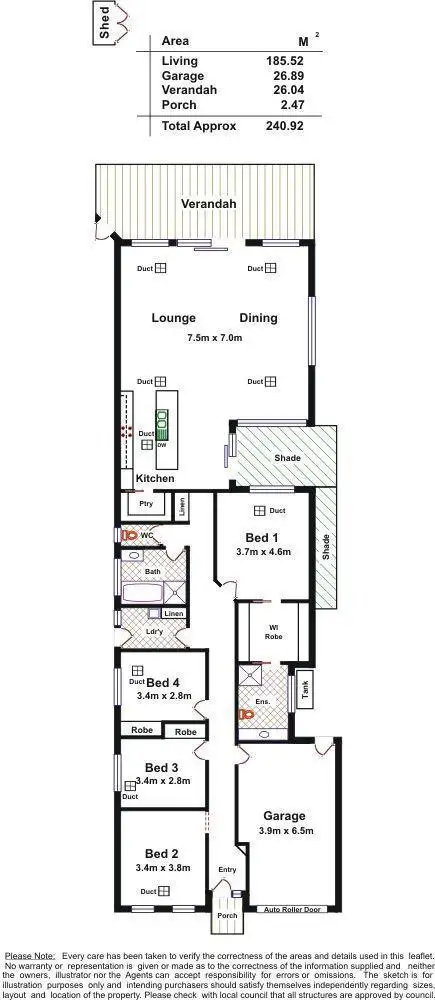 Floorplan of Homely house listing, 1A Poole Avenue, Hampstead Gardens SA 5086