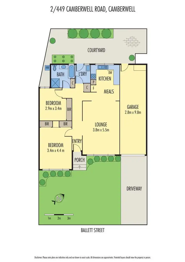 Floorplan of Homely unit listing, 2/449 Camberwell Road, Camberwell VIC 3124