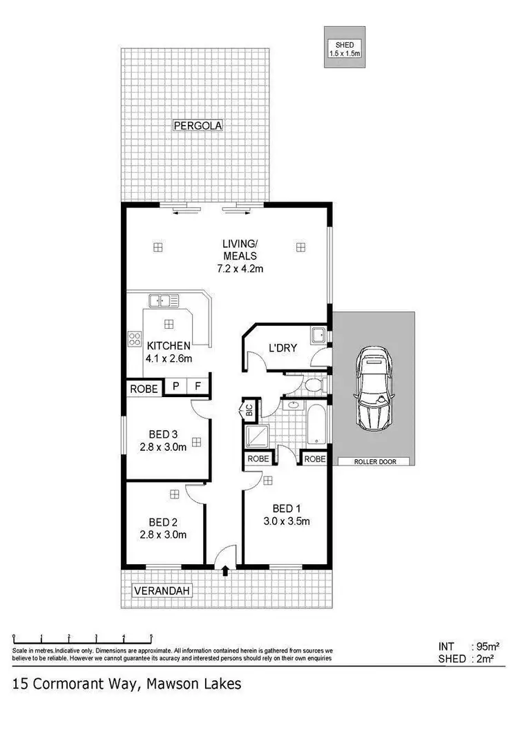 Floorplan of Homely house listing, 15 Cormorant Way, Mawson Lakes SA 5095