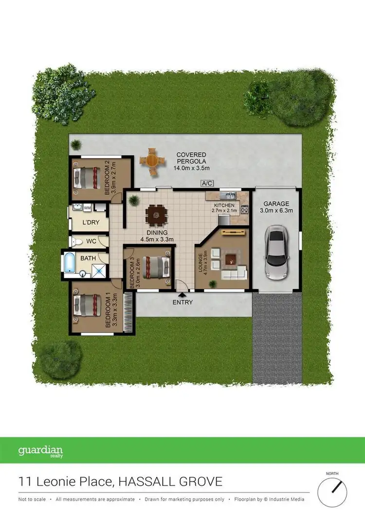Floorplan of Homely house listing, 11 Leonie Place, Hassall Grove NSW 2761