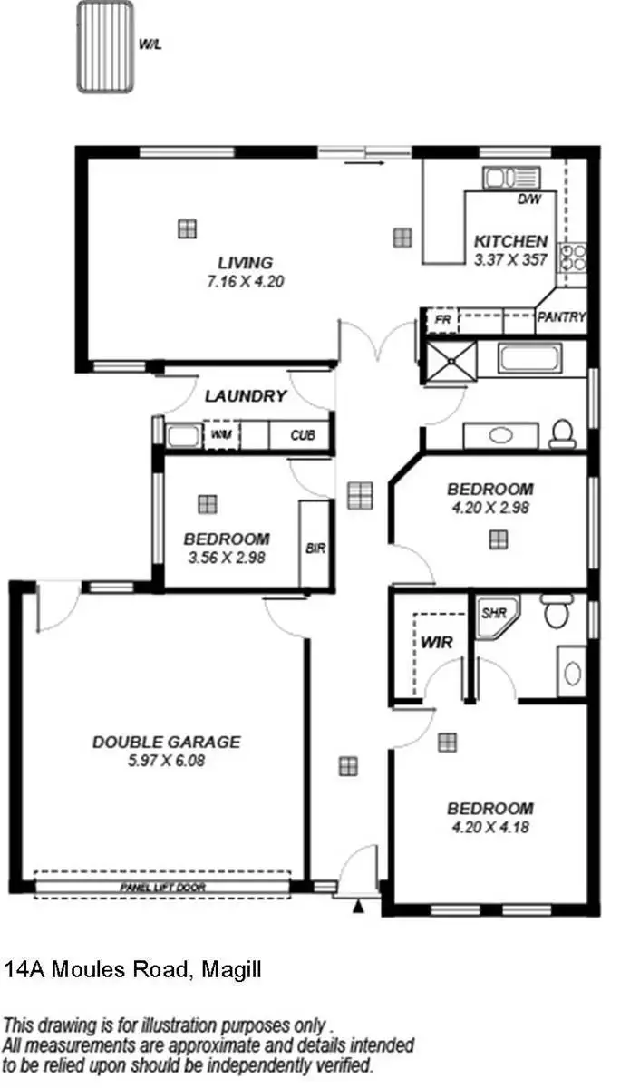 Floorplan of Homely house listing, 14A Moules Road, Magill SA 5072