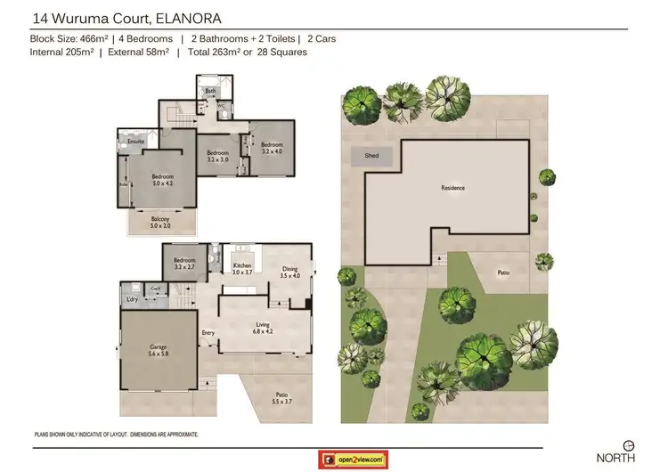 Floorplan of Homely house listing, 14 Wuruma Court, Elanora QLD 4221