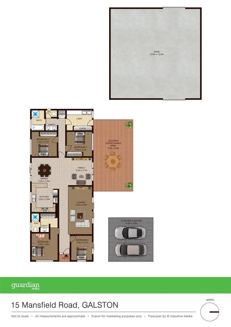 Floorplan of Homely house listing, 15 Mansfield Road, Galston NSW 2159