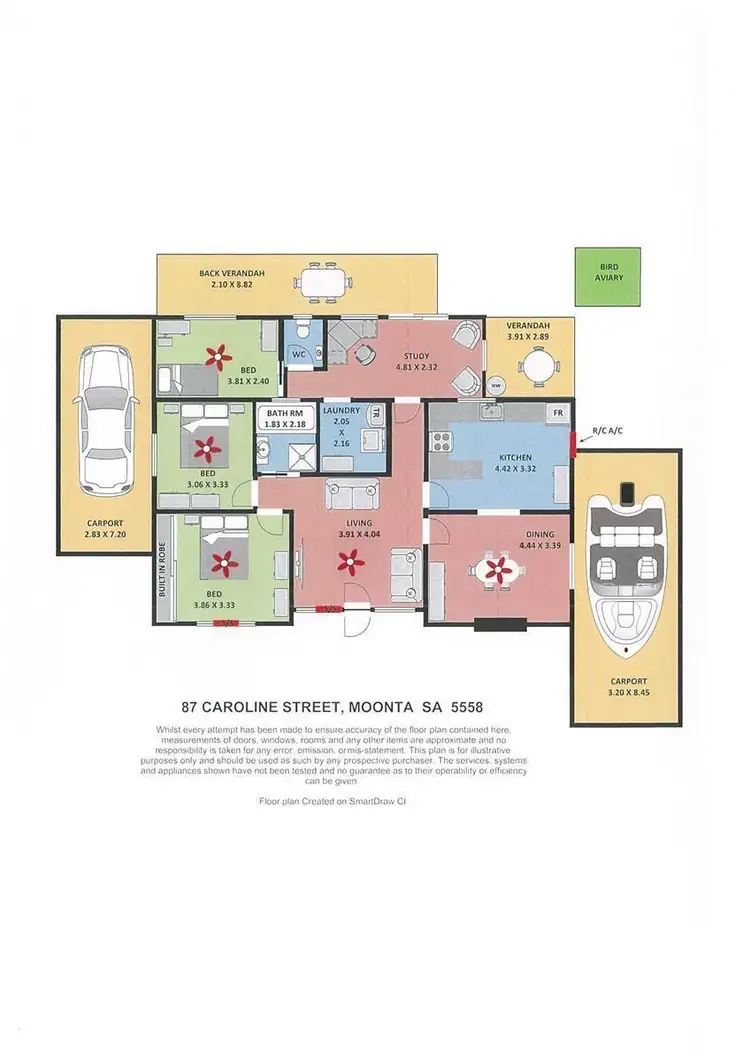 Floorplan of Homely house listing, 87 Caroline Street, Moonta SA 5558