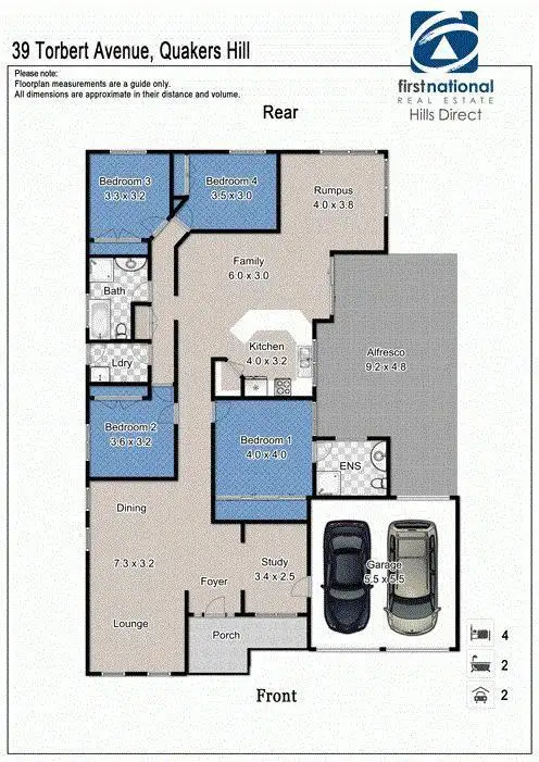 Floorplan of Homely house listing, 39 Torbert Avenue, Quakers Hill NSW 2763