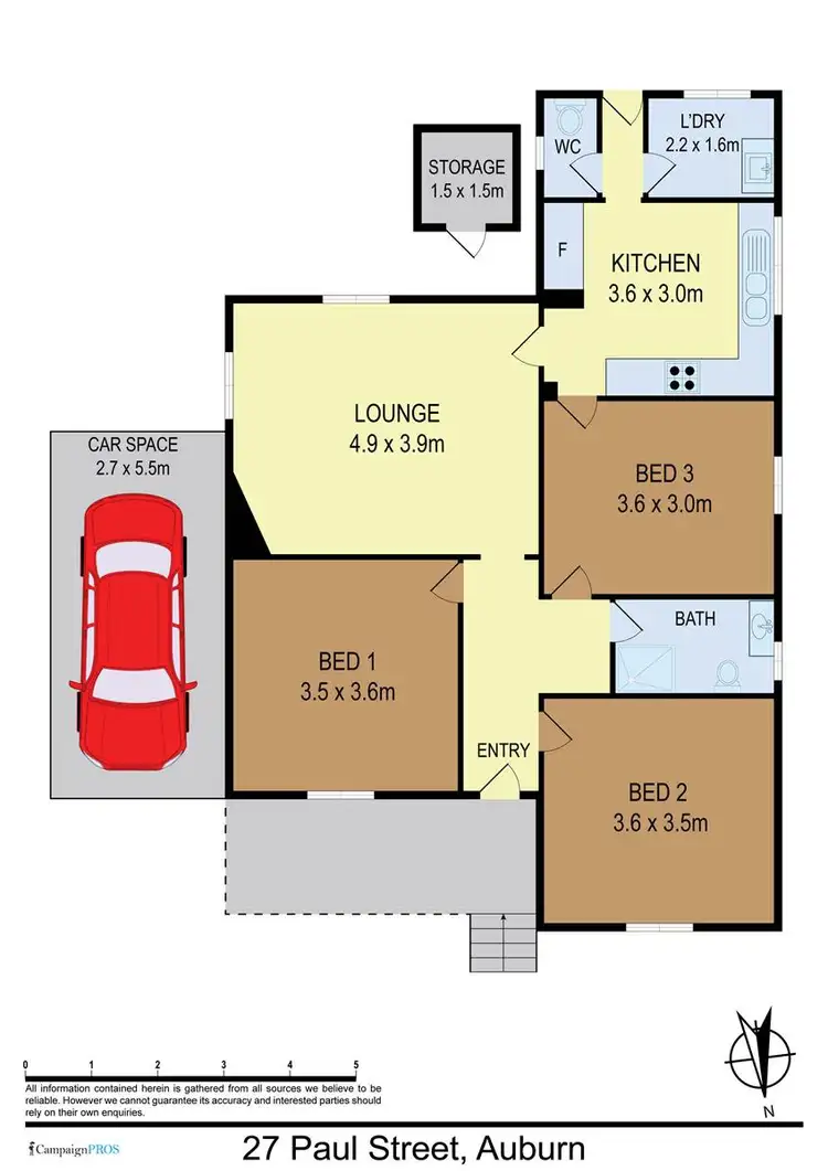 Floorplan of Homely house listing, 27 Paul Street, Auburn NSW 2144