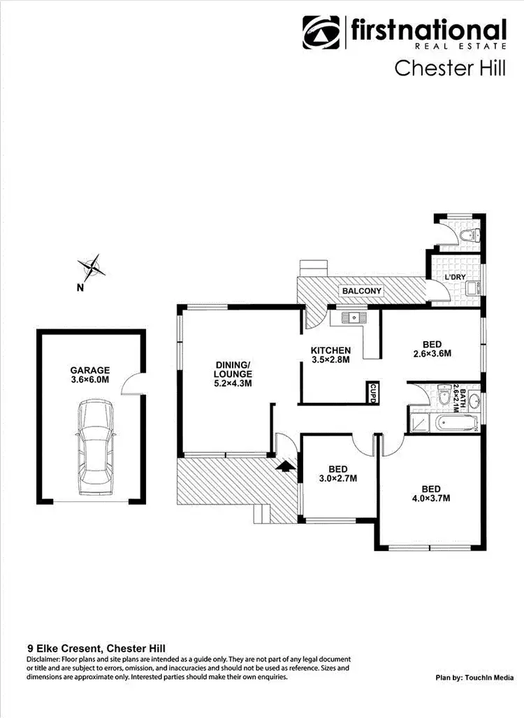 Floorplan of Homely house listing, 9 Elke Crescent, Chester Hill NSW 2162