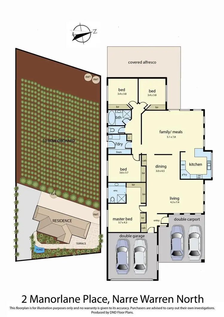 Floorplan of Homely house listing, 2 Manorlane Place, Narre Warren North VIC 3804