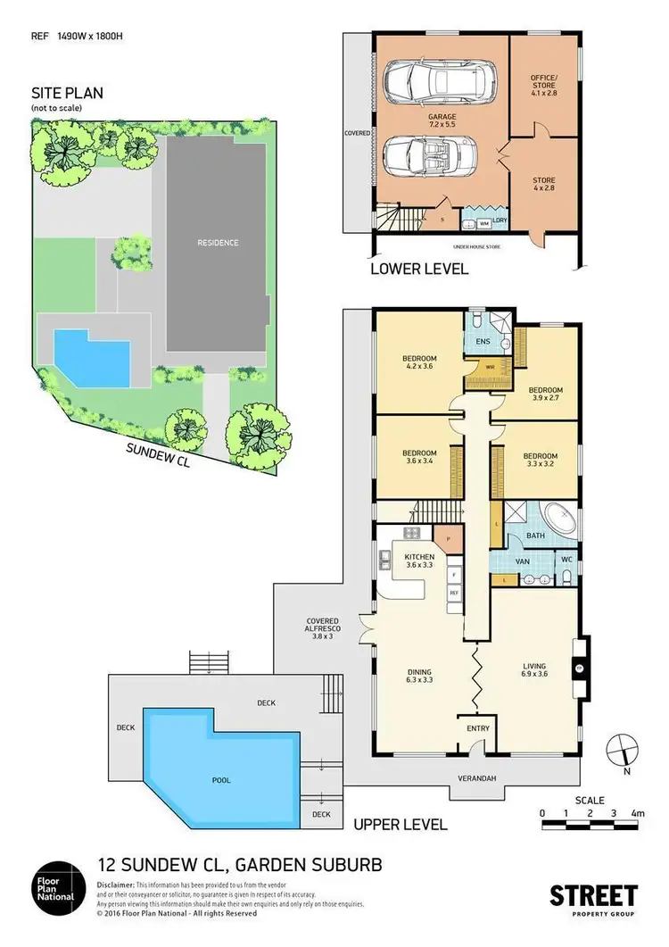 Floorplan of Homely house listing, 12 Sundew Close, Garden Suburb NSW 2289