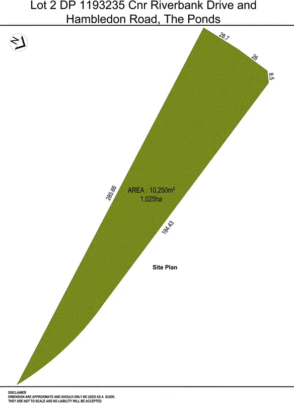 Floorplan of Homely land listing, Lot 2 DP 1193235 Corner Riverbank Drive and Hambledon Road, The Ponds NSW 2769