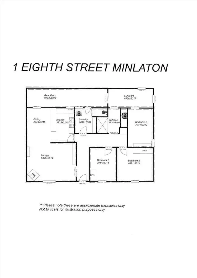 Floorplan of Homely house listing, 1 Eighth Street, Minlaton SA 5575