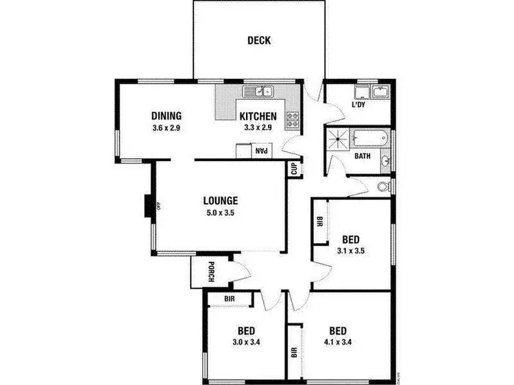 Floorplan of Homely house listing, 1 Karista Avenue, Heathmont VIC 3135