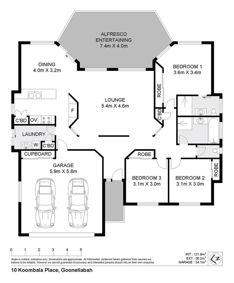 Floorplan of Homely house listing, 10 Koombala Place, Goonellabah NSW 2480