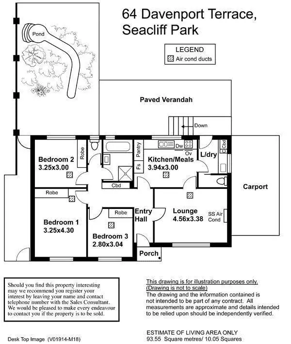 Floorplan of Homely house listing, 64 Davenport Terrace, Seacliff Park SA 5049