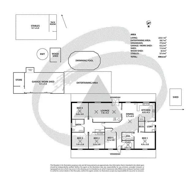 Floorplan of Homely rural property listing, 90 Nine Mile Road, Strathalbyn SA 5255