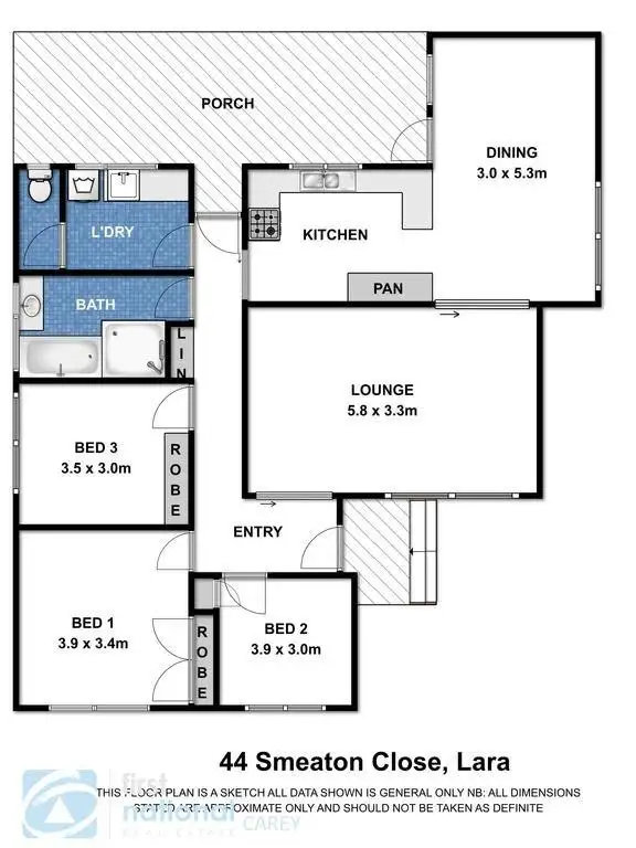 Floorplan of Homely house listing, 44 Smeaton Close, Lara VIC 3212