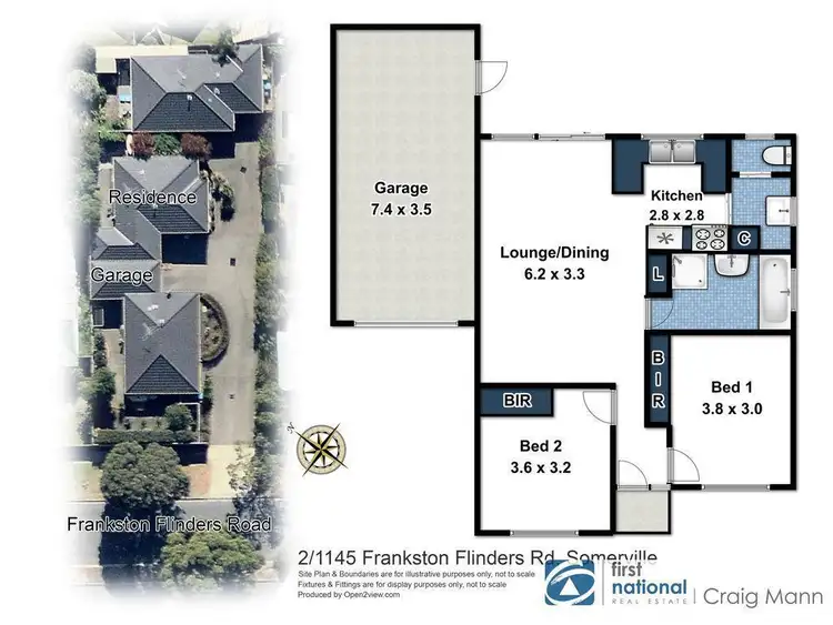 Floorplan of Homely unit listing, 2/1145 Frankston Flinders Road, Somerville VIC 3912