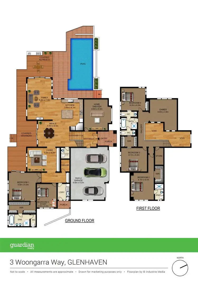 Floorplan of Homely house listing, 3 Woongarra Way, Glenhaven NSW 2156