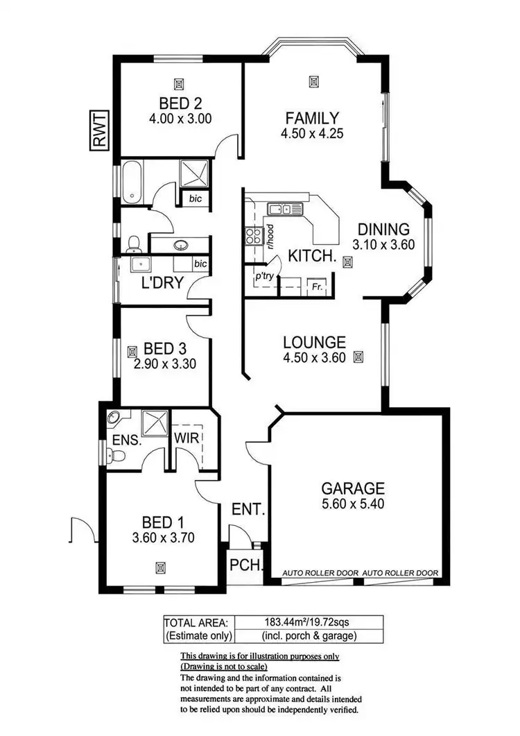 Floorplan of Homely house listing, 1a Blaise Street, Christie Downs SA 5164
