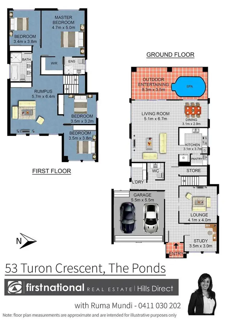Floorplan of Homely house listing, 53 Turon Crescent, The Ponds NSW 2769