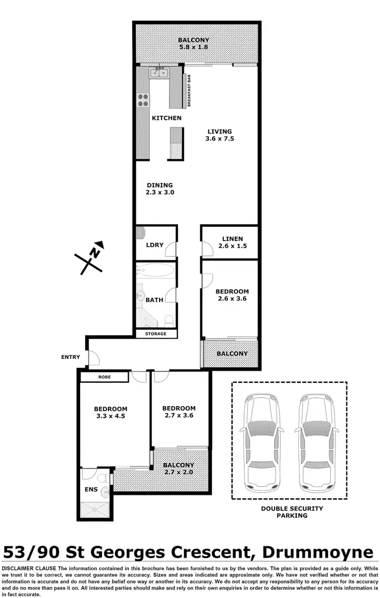 Floorplan of Homely apartment listing, 53/90 St Georges Crescent, Drummoyne NSW 2047