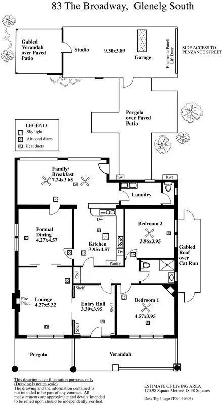 Floorplan of Homely house listing, 83 The Broadway, Glenelg South SA 5045