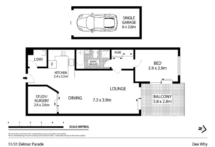 Floorplan of Homely unit listing, 11/31-35 Delmar Parade, Dee Why NSW 2099